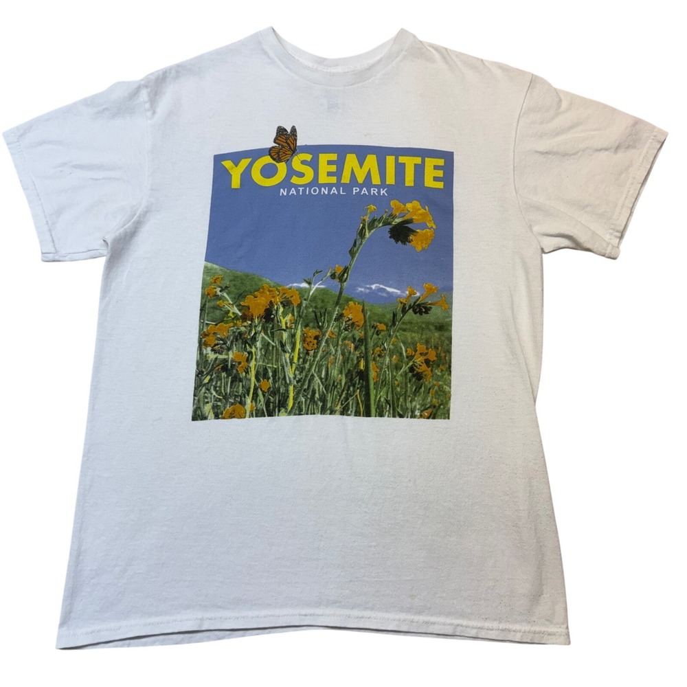 Delta Pro Weight Yosemite National Park Graphic T-Shirt‎ White Medium M